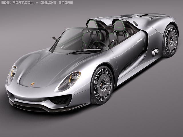 Porsche 918 Spyder 2012 3D मॉडल .c4d .max .obj .3ds .fbx .stl .blend 