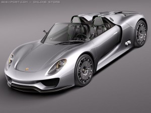 Porsche 918 Spyder 2012 3D 模型