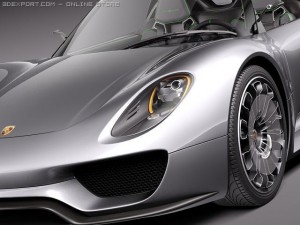Porsche 918 Spyder 2012 3D मॉडल