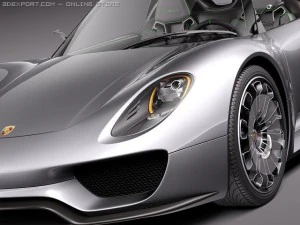 Porsche 918 Spyder 2012 3D Model