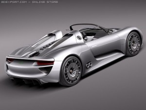 Porsche 918 Spyder 2012 3D मॉडल
