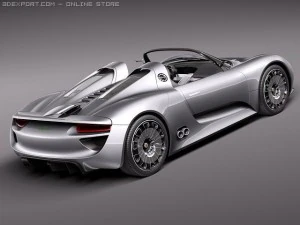 Porsche 918 Spyder 2012 3D Model