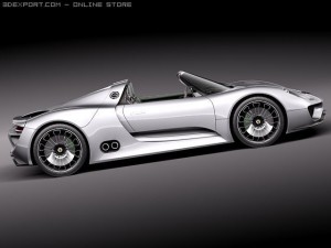 Porsche 918 Spyder 2012 3D मॉडल