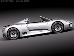 Porsche 918 Spyder 2012 3D Model