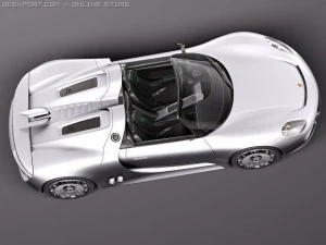 Porsche 918 Spyder 2012 3D Model