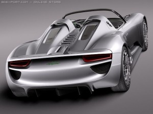Porsche 918 Spyder 2012 3D मॉडल