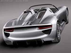 Porsche 918 Spyder 2012 3D Model
