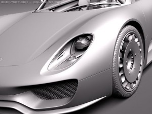 Porsche 918 Spyder 2012 3D मॉडल
