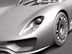 Porsche 918 Spyder 2012 3D Model