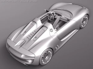 Porsche 918 Spyder 2012 3D Model