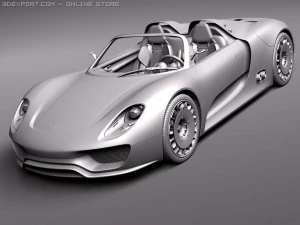 Porsche 918 Spyder 2012 3D Model