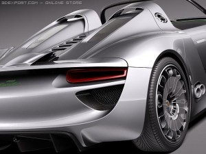 Porsche 918 Spyder 2012 3D मॉडल