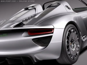 Porsche 918 Spyder 2012 3D Model