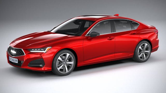Acura TLX 2021 Modèle 3D .c4d .max .obj .3ds .fbx .stl .blend