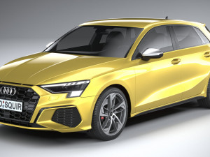 Audi S3 2021 Model 3D