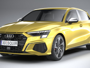Audi S3 2021 Model 3D