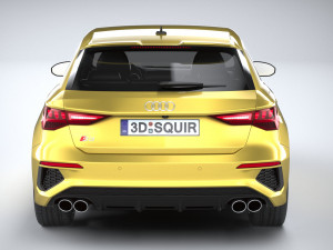 Audi S3 2021 Model 3D