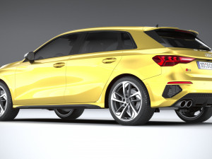 Audi S3 2021 Model 3D