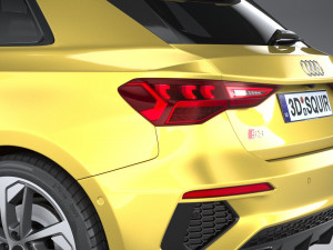 Audi S3 2021 Model 3D