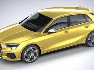 Audi S3 2021 Model 3D
