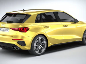 Audi S3 2021 3D Model