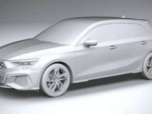 Audi S3 2021 3D Model