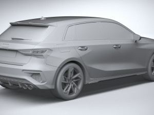 Audi S3 2021 Model 3D