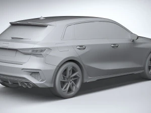 Audi S3 2021 3D Model