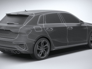 Audi S3 2021 Model 3D