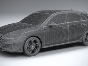 Audi S3 2021 Model 3D