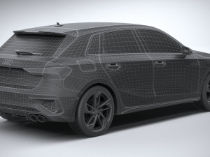 Audi S3 2021 Model 3D