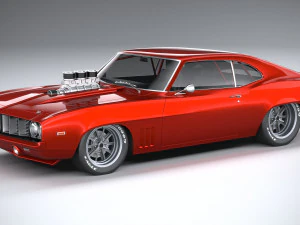 Muscle Car Clássico Modelo 3D