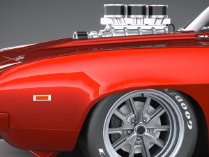 Classic Muscle Car 3D Модель