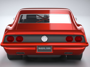 Classic Muscle Car 3D Модель