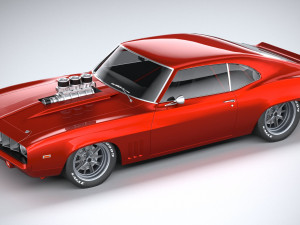 Classic Muscle Car 3D Модель