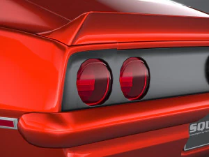 Classic Muscle Car 3D Model