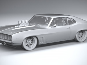 Classic Muscle Car 3D Модель