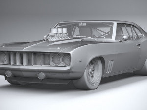 Classic Muscle Car 3D Модель