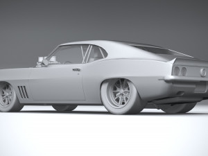 Classic Muscle Car 3D Модель