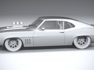 Classic Muscle Car 3D Модель