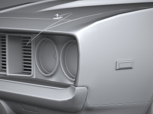 Classic Muscle Car 3D Модель