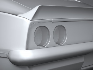 Classic Muscle Car 3D Модель