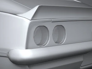 Classic Muscle Car 3D Model