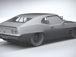 Classic Muscle Car 3D Модель