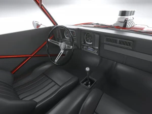 Classic Muscle Car 3D Model