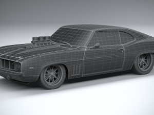 Classic Muscle Car 3D Модель