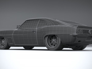 Classic Muscle Car 3D Модель