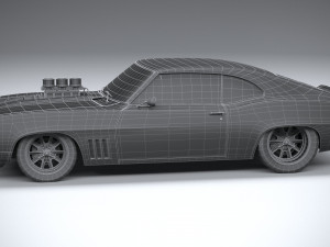 Classic Muscle Car 3D Модель