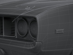 Classic Muscle Car 3D Модель