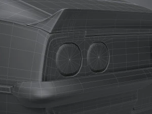 Classic Muscle Car 3D Model